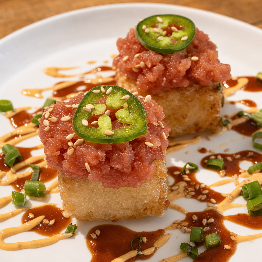 Crispy Rice Spicy Tuna.