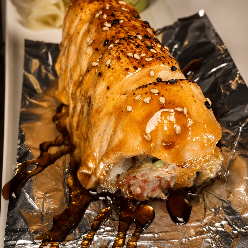 Baked Salmon Full Roll.