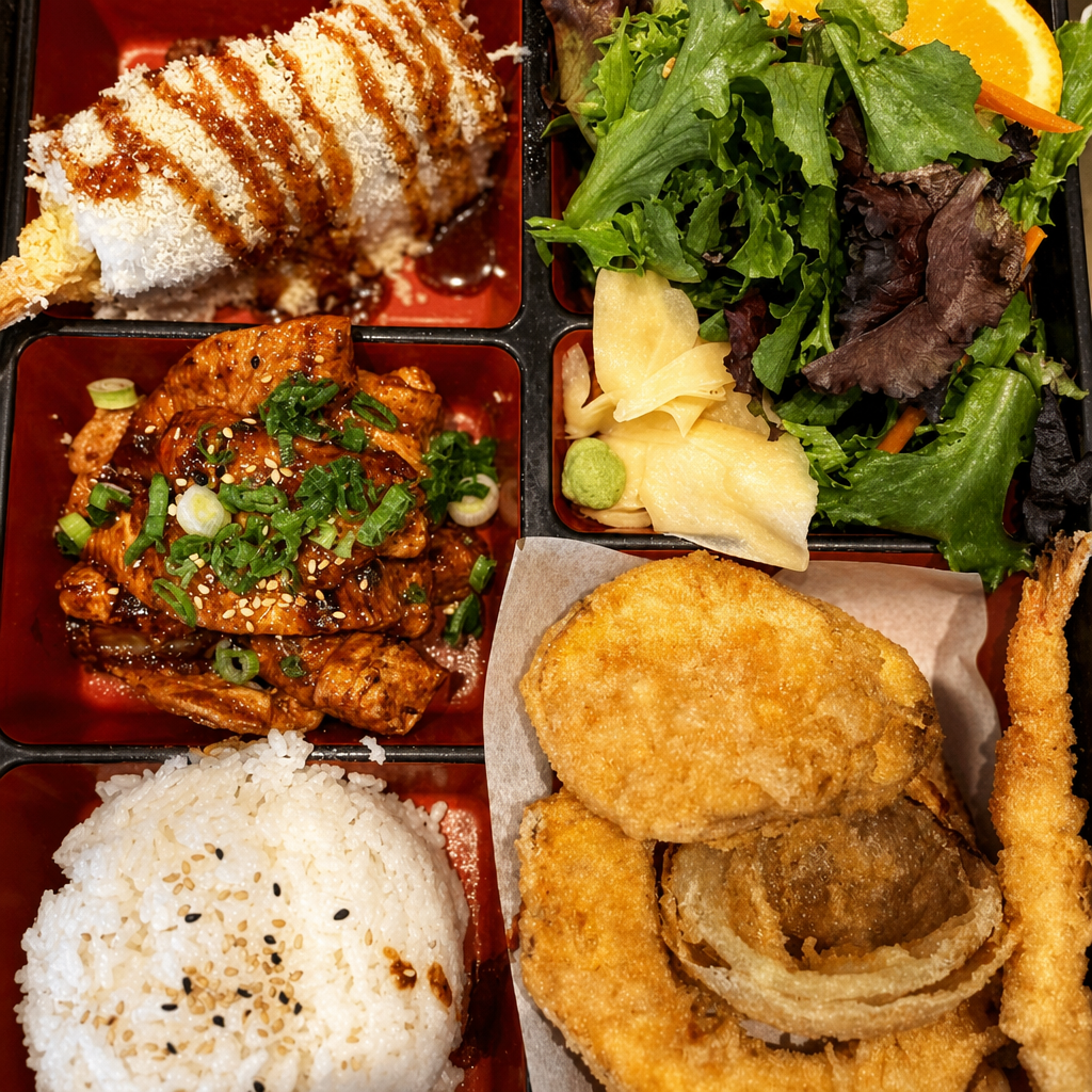 Spicy Pork Bento.