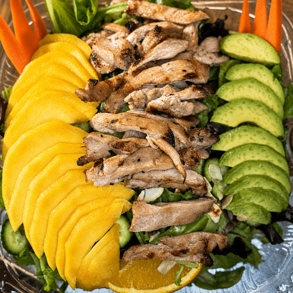 Chicken Mango Avocado Salad.