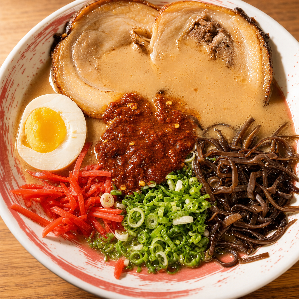 Spicy Miso Tonkotsu.