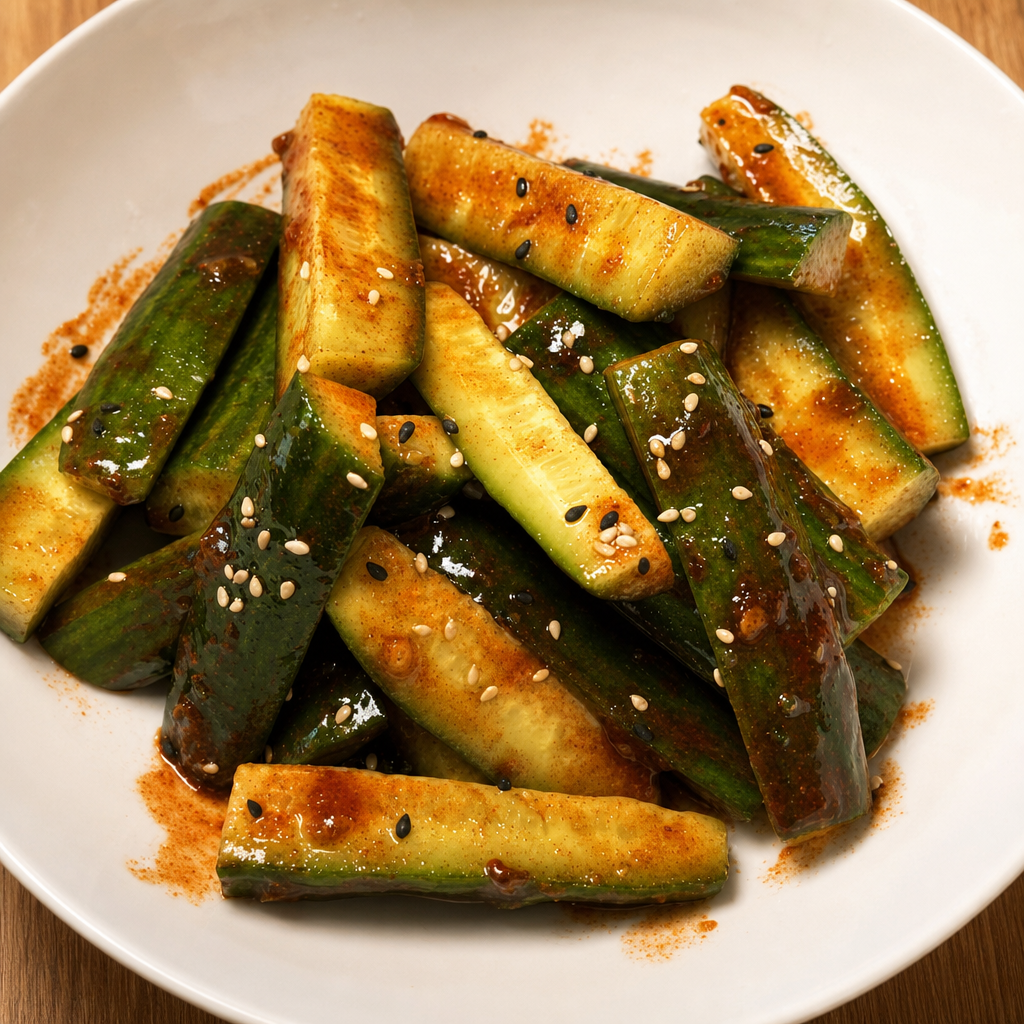 Sweet/Spicy Cucumber.
