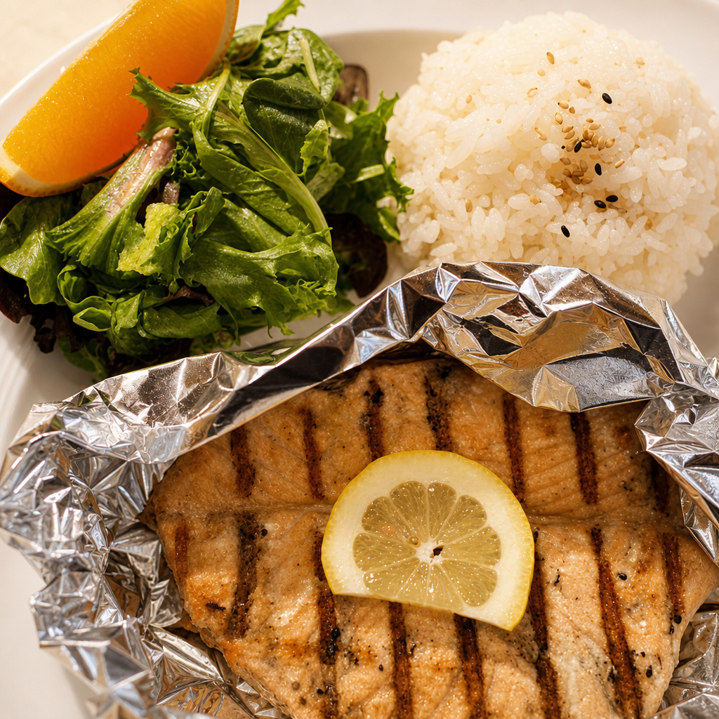 Grilled Salmon Plate.