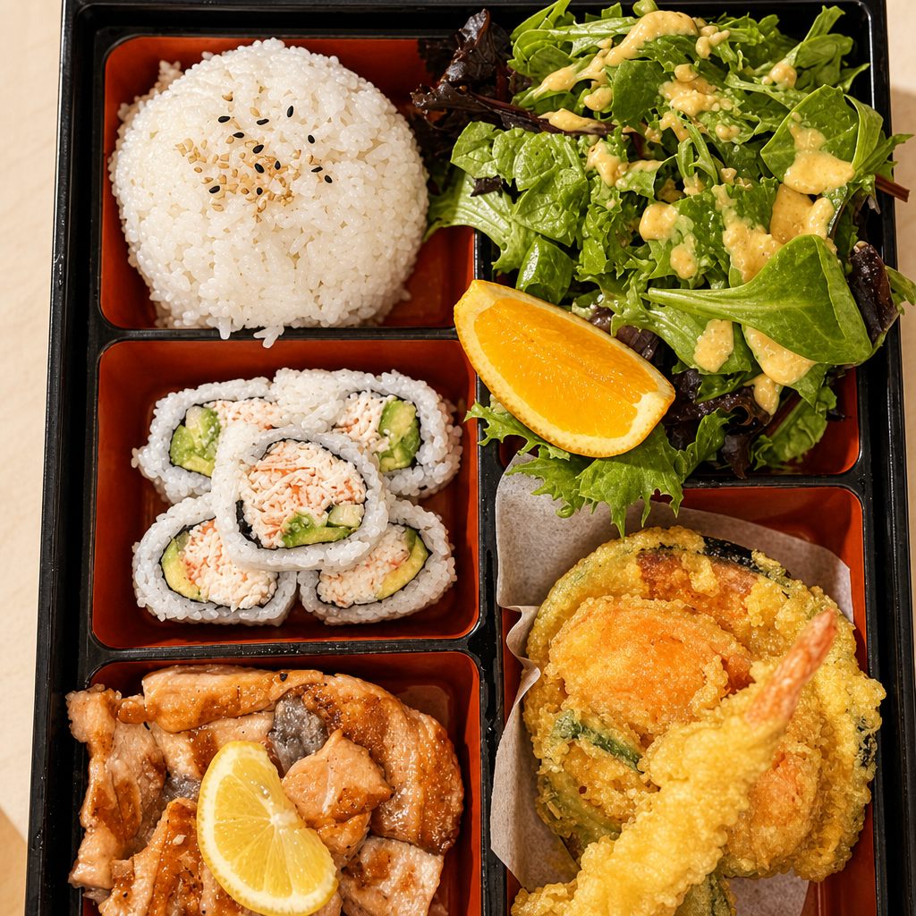 Salmon Bento.