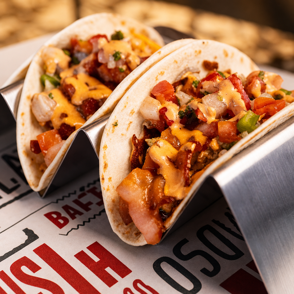 Breakfast Taco - Bacon, Egg, Cheese, Pico.