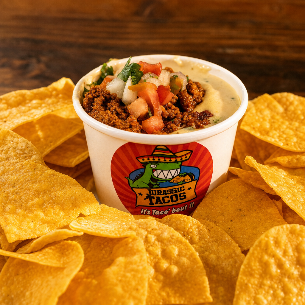 Utahn Chips and Queso - with Chorizo.