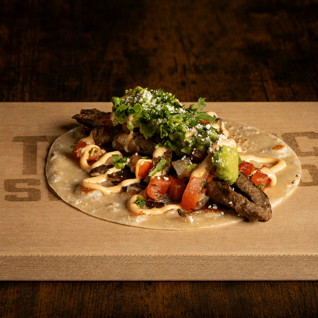Premium Steak Taco.