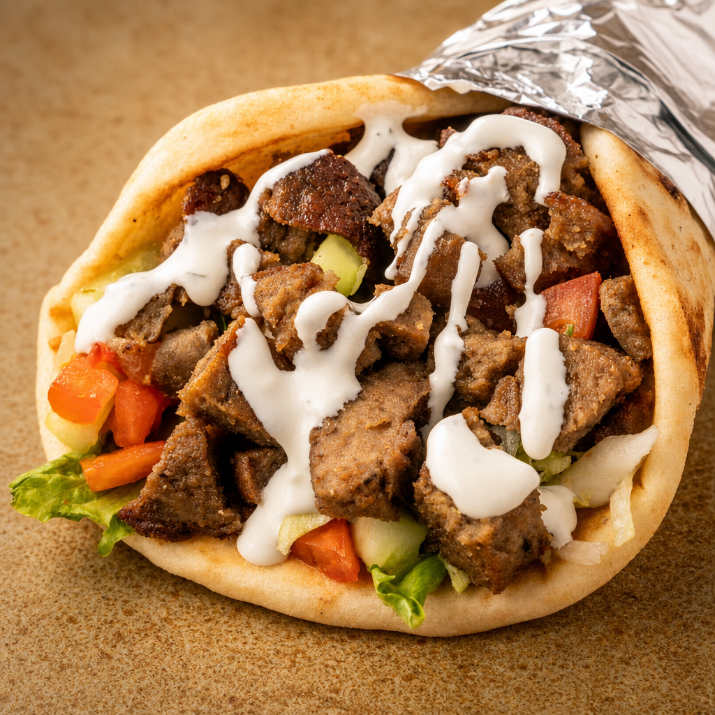 #18 Lamb Shawarma Gyro.