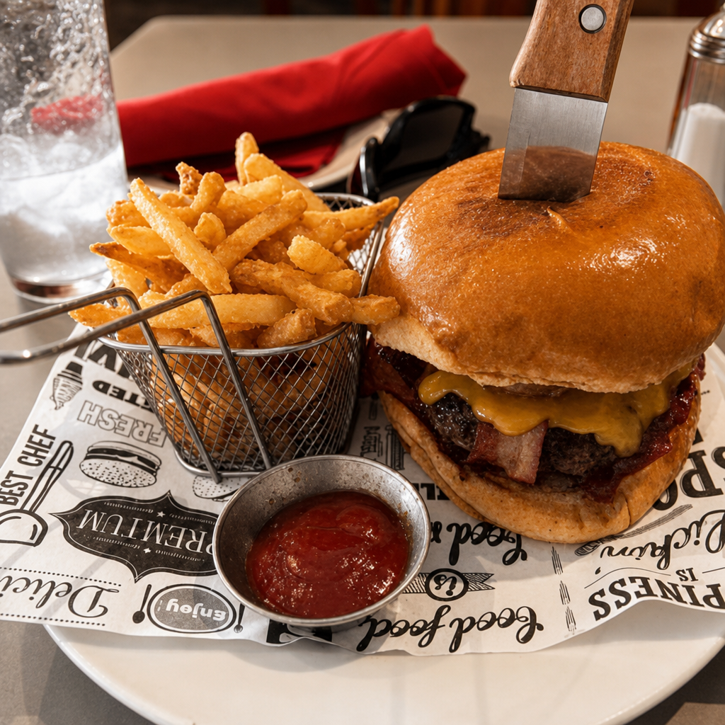 Sienna classic burger.