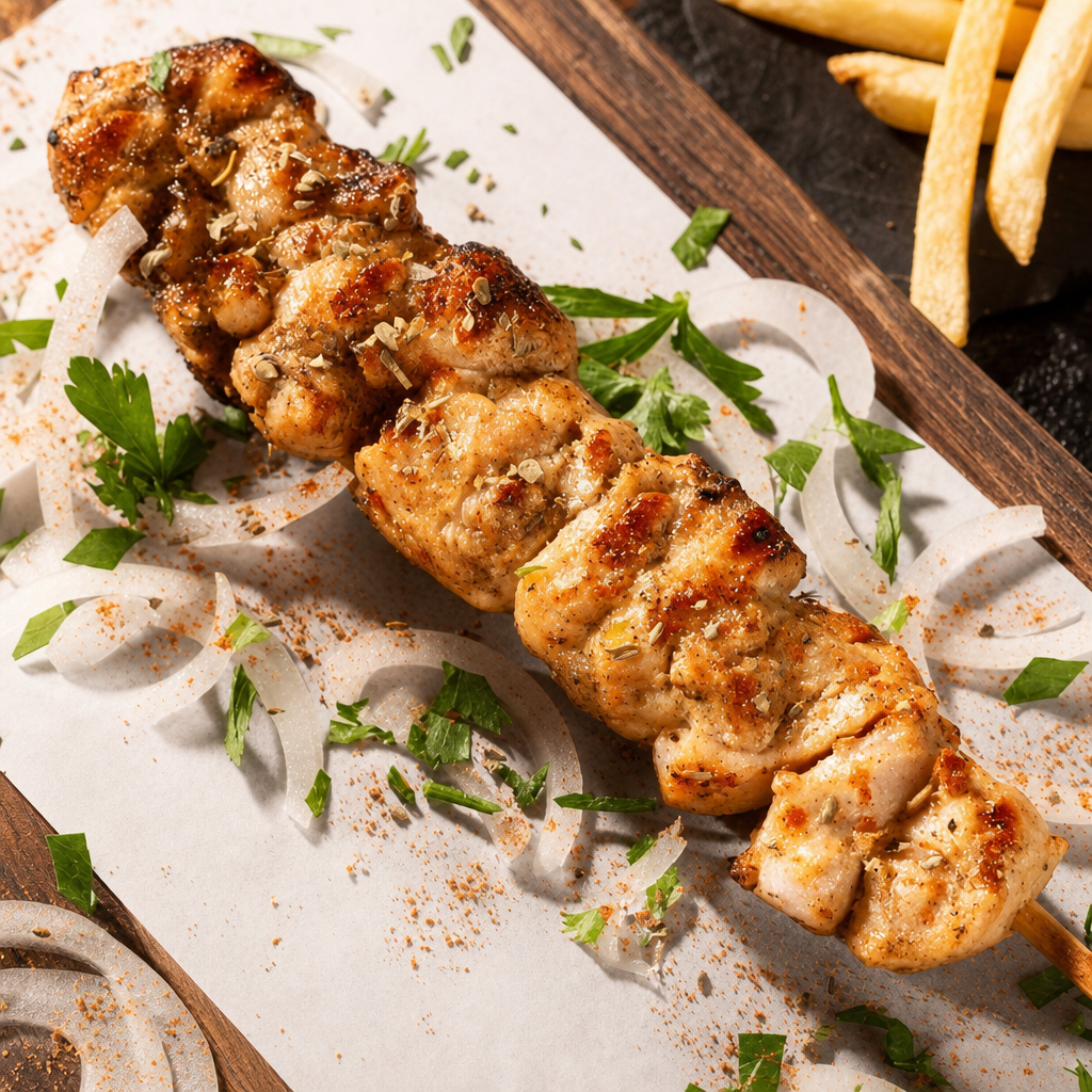Pork Souvlaki.
