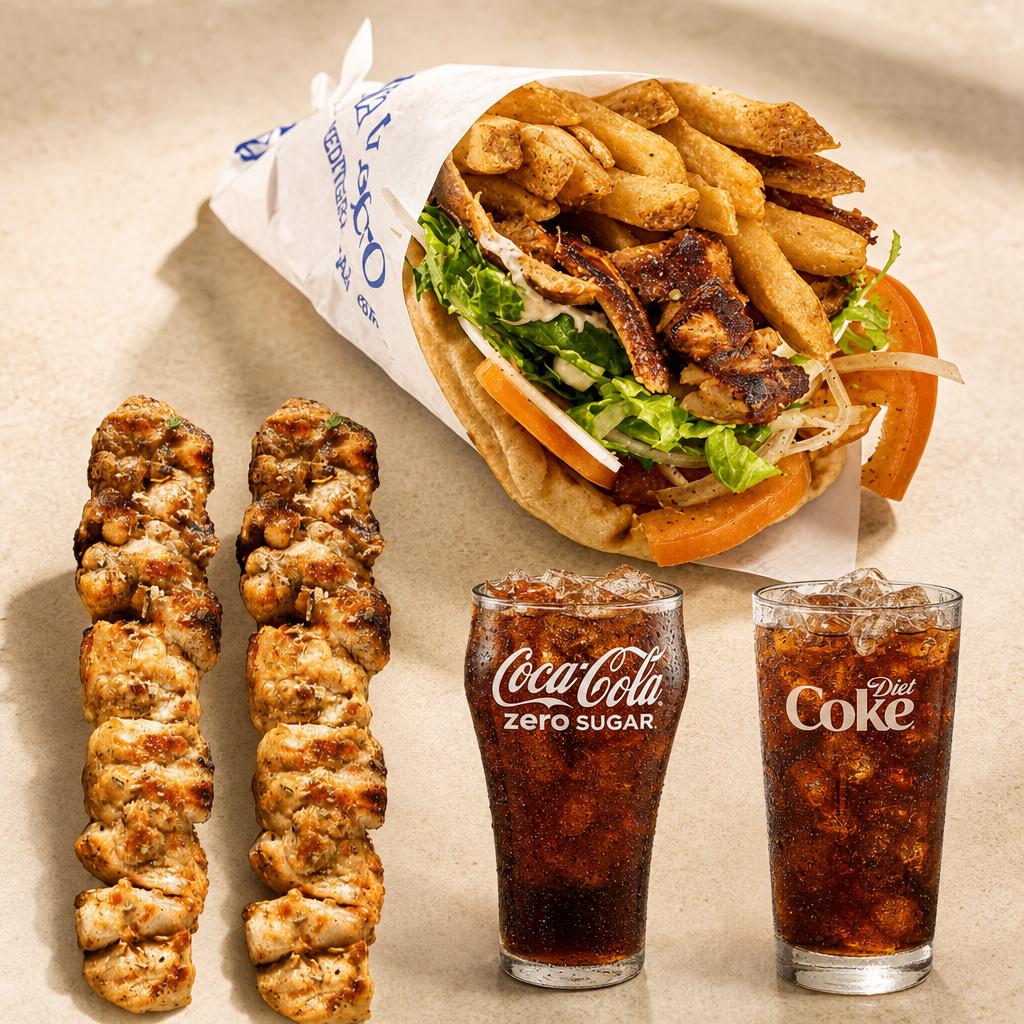Wrap & Skewers combo.