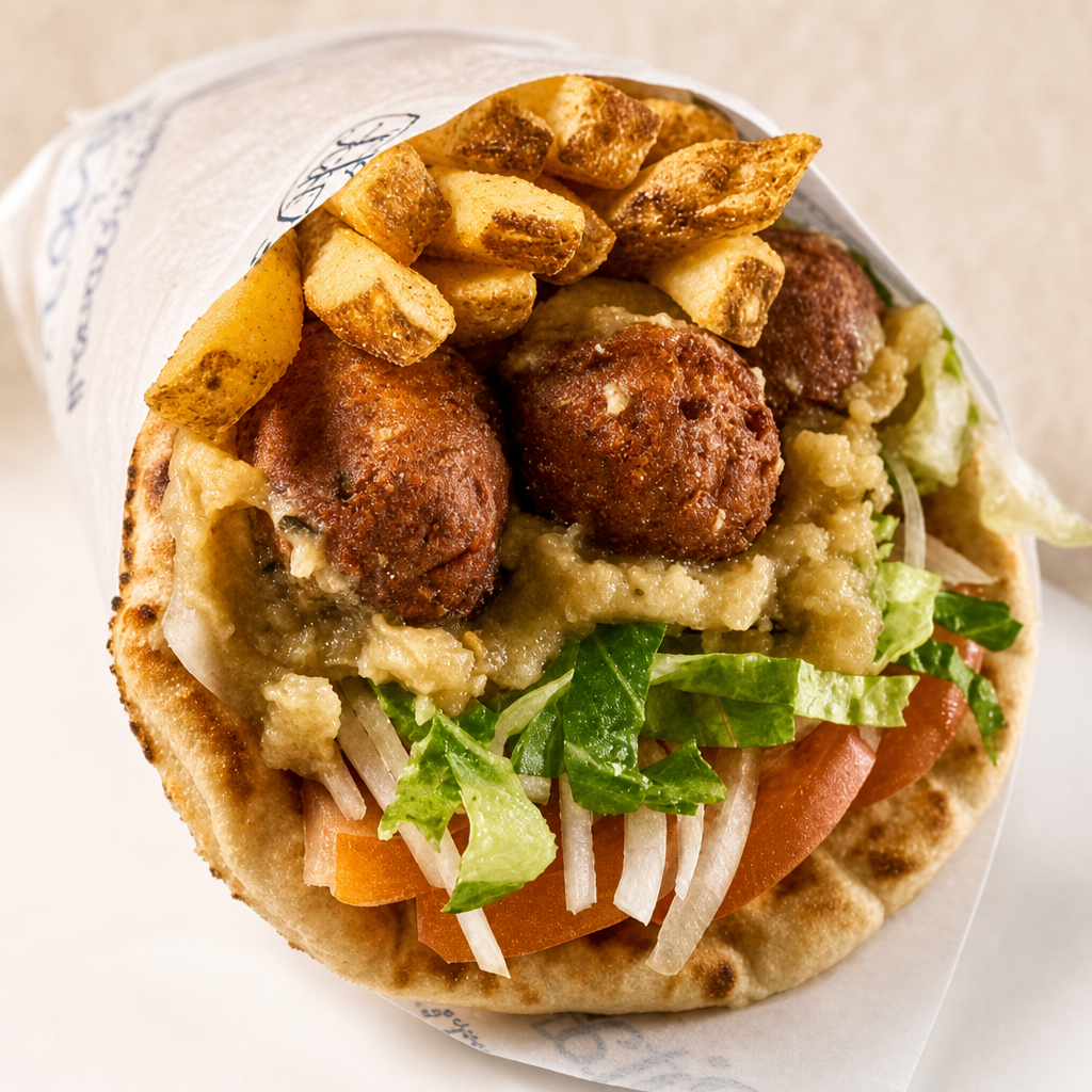 Plant Based Meatballs Pita.