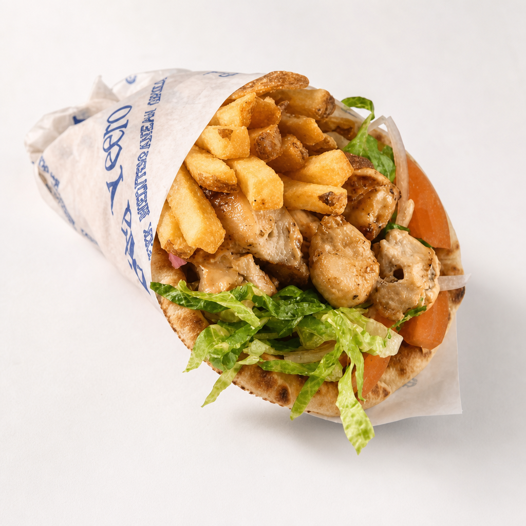 Pork Souvlaki Pita.
