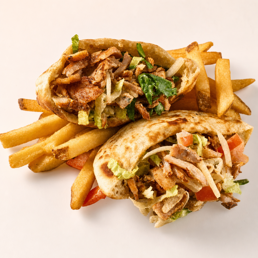 Beef & Lamb Yeero Pita Pocket.