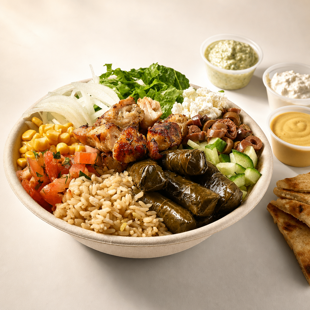 Pork Souvlaki Bowl.