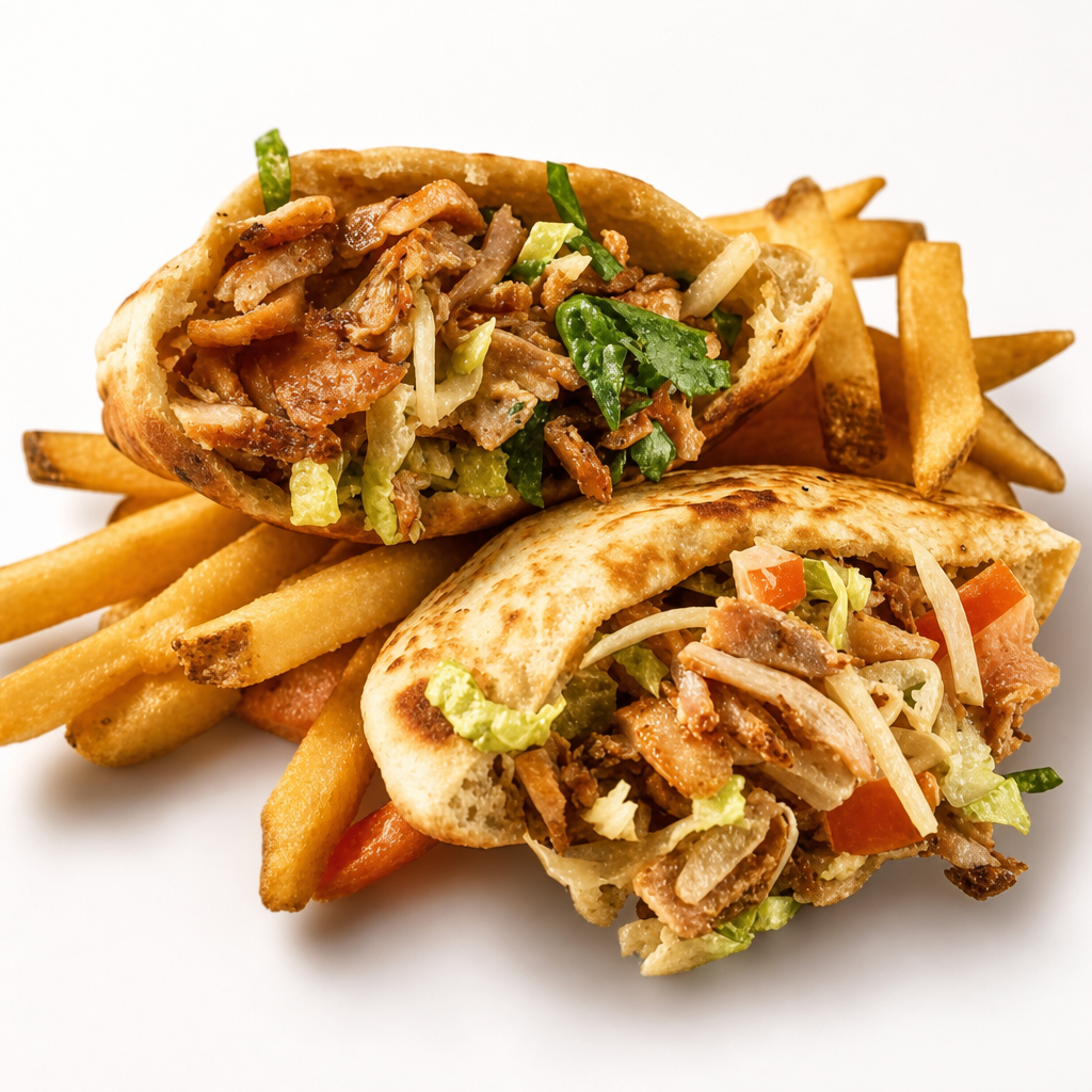 Pork Souvlaki Pita Pocket.