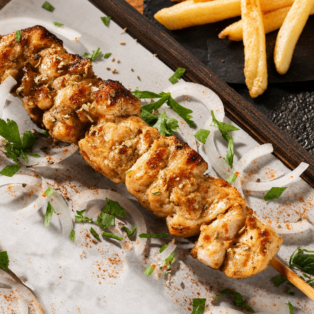 Chicken Souvlaki.