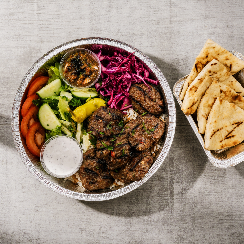 Large Kofte Platter.