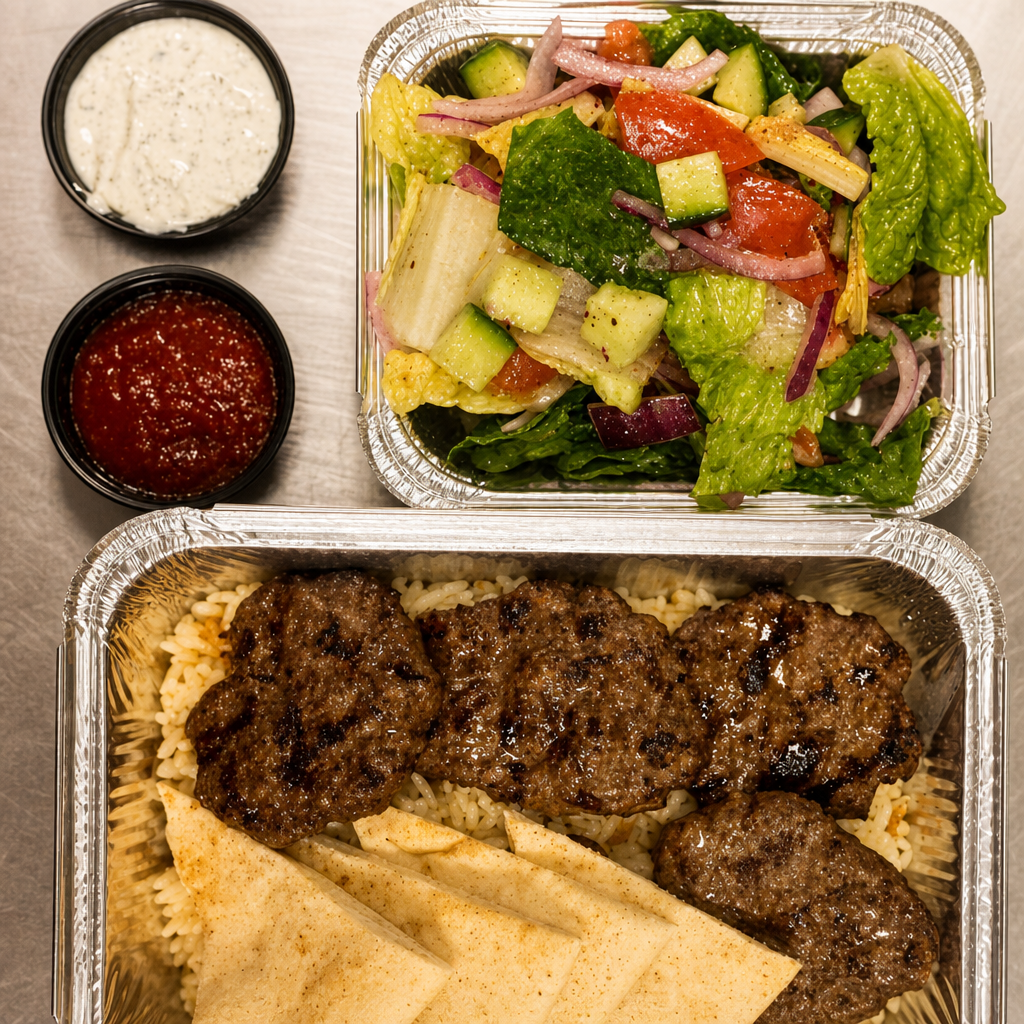 Regular Kofte Platter.