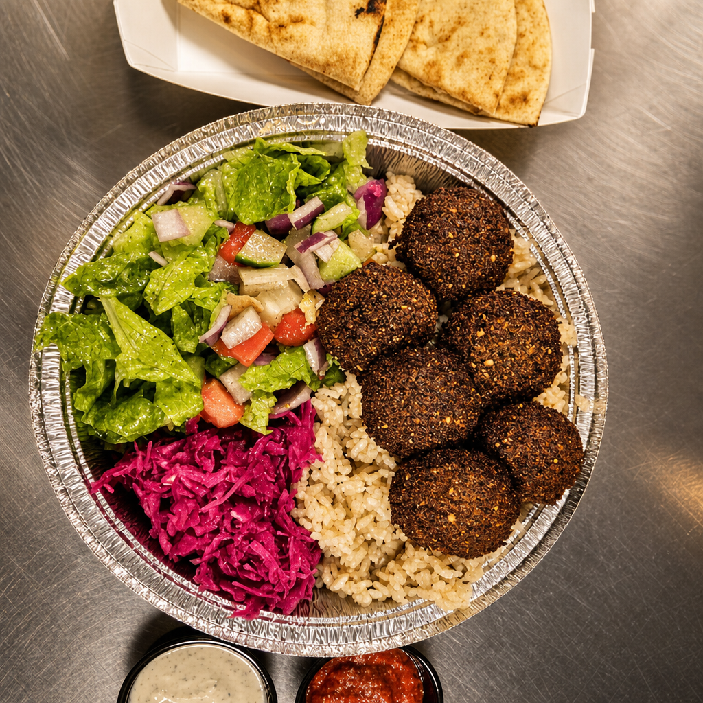 Large Falafel Platter.