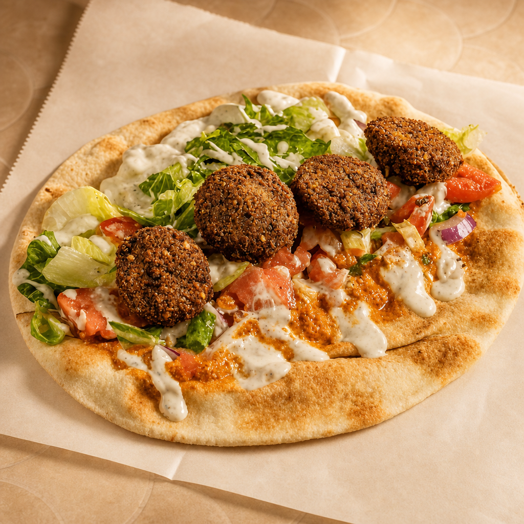 Falafel Pita Wrap.