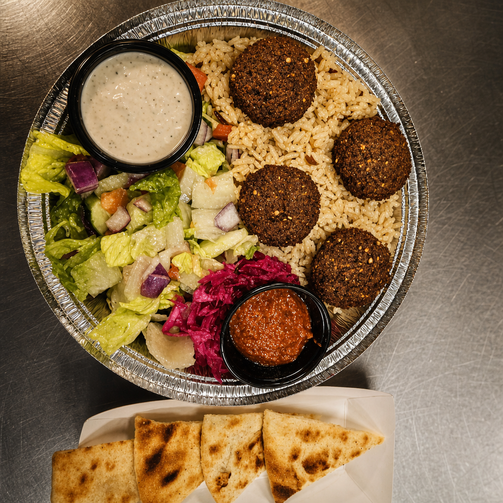 Regular Falafel Platter.