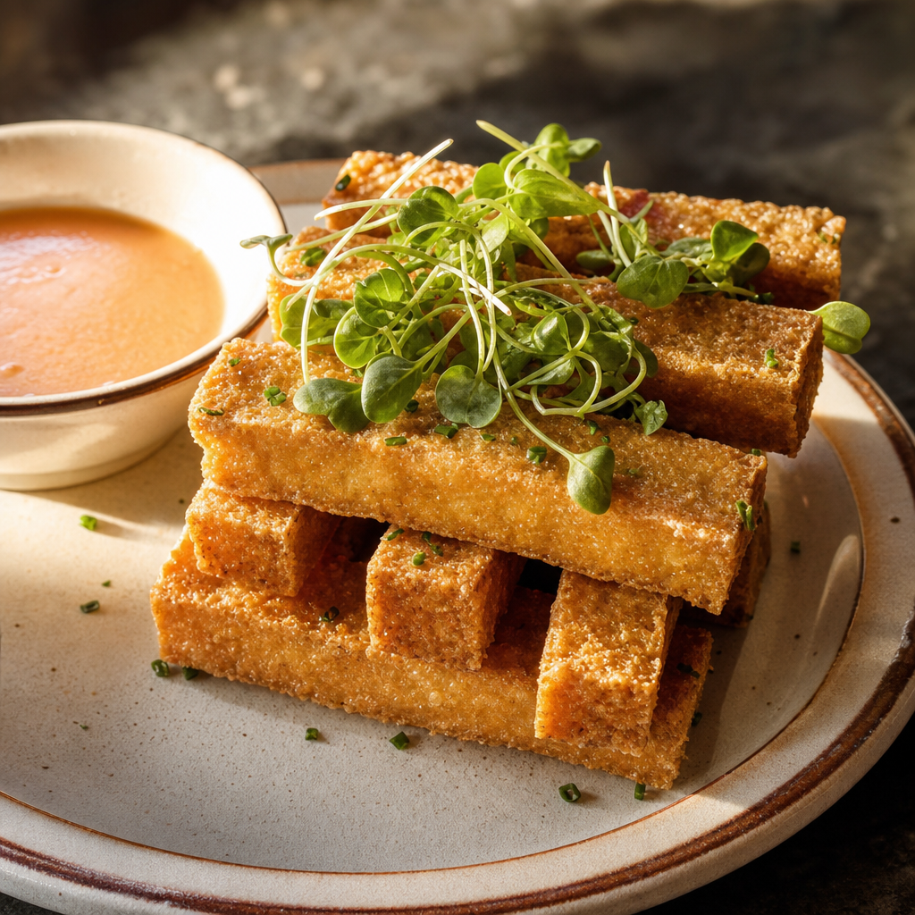 Plant based Tofu Fries.