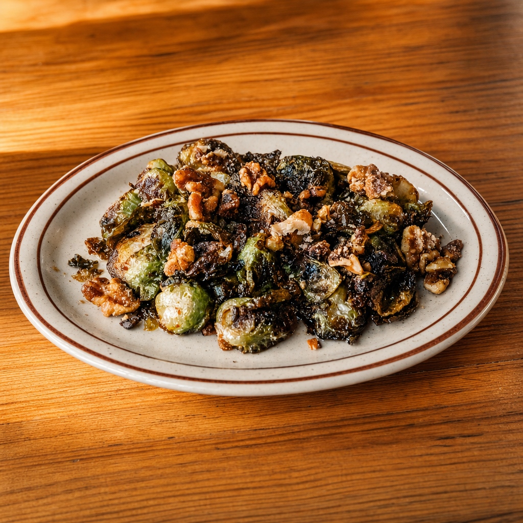 plant based Truffle Brussel Sprouts