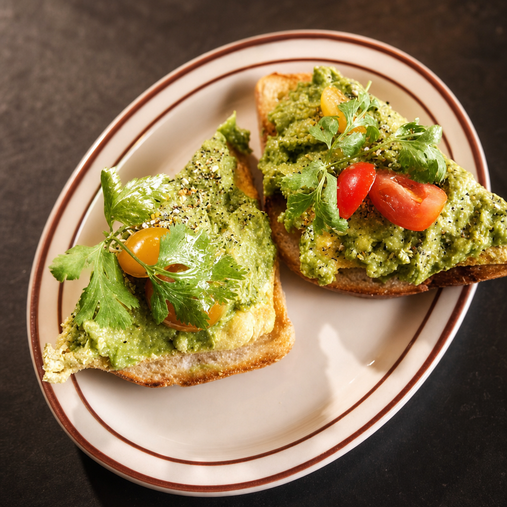 Plant based Avocado Toast (2 slices).