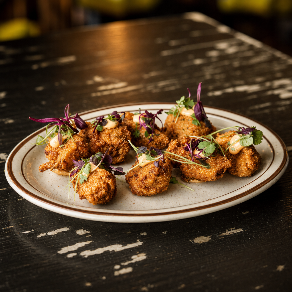 Plant based Fried Artichokes.