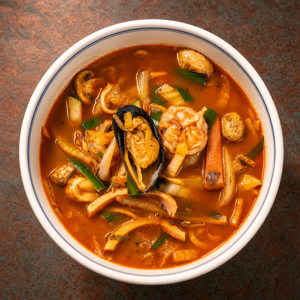 Spicy Noodle Soup (Jamppong).