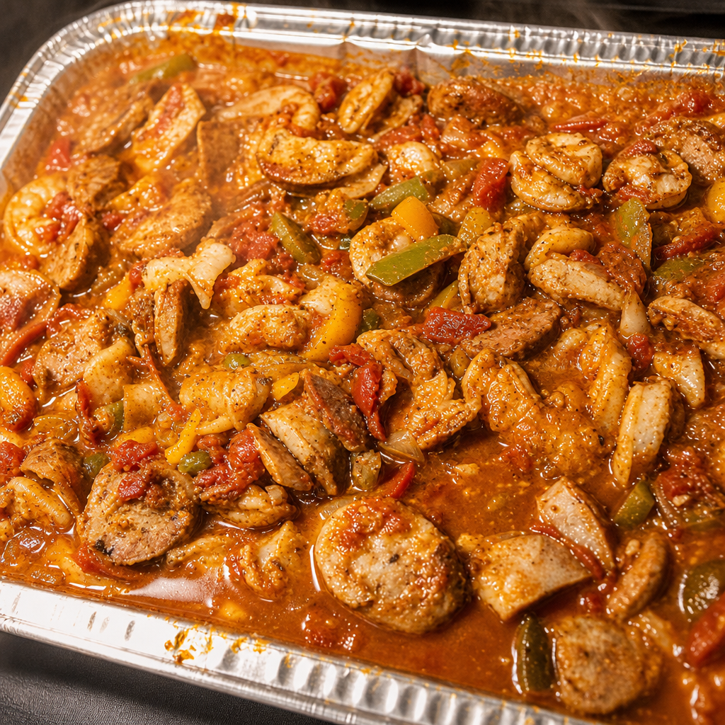 Sausage, Peppers, Onions.