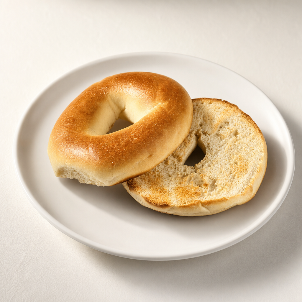 Toasted Bagel with Butter.
