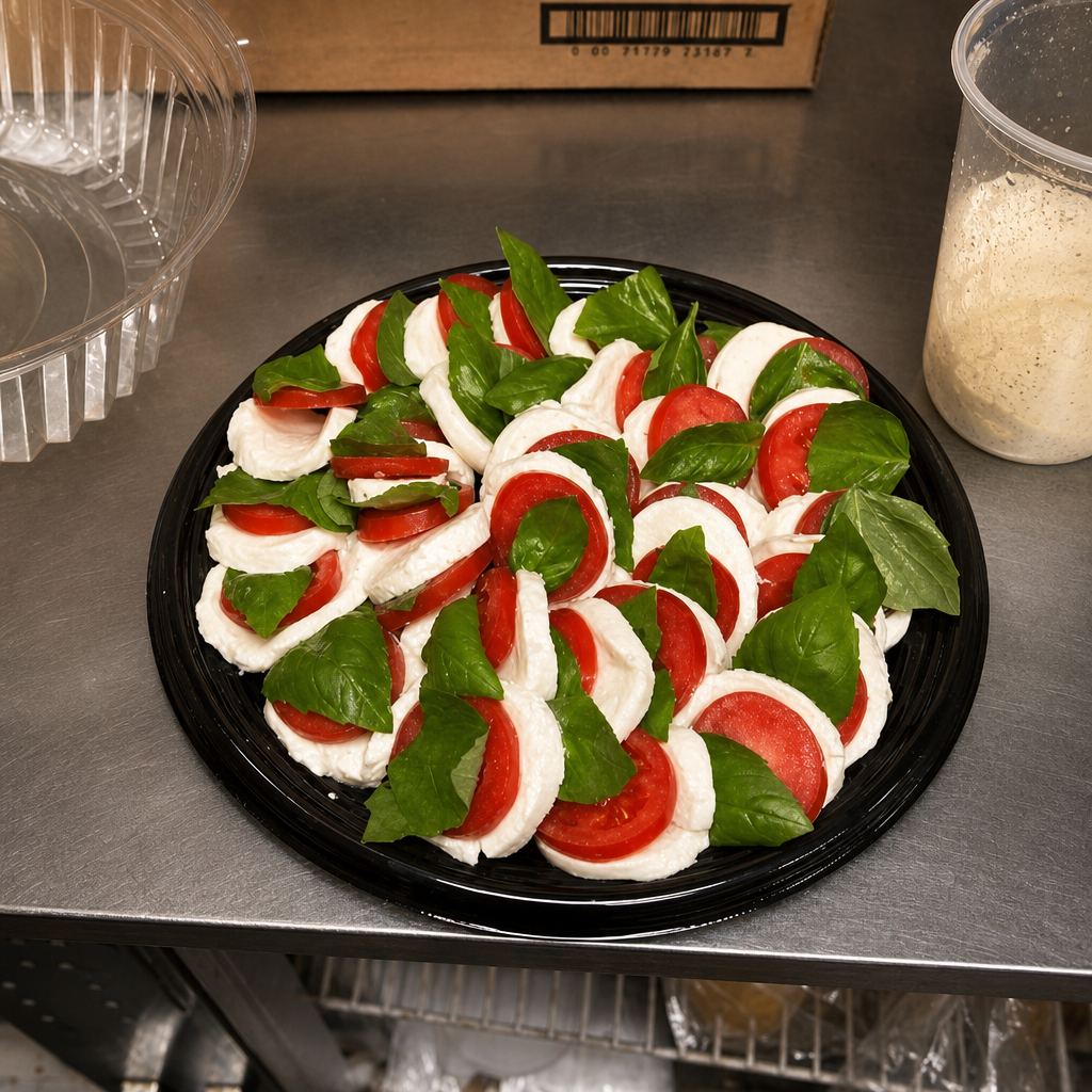 Fresh Tomato Mozzarella & Basil.
