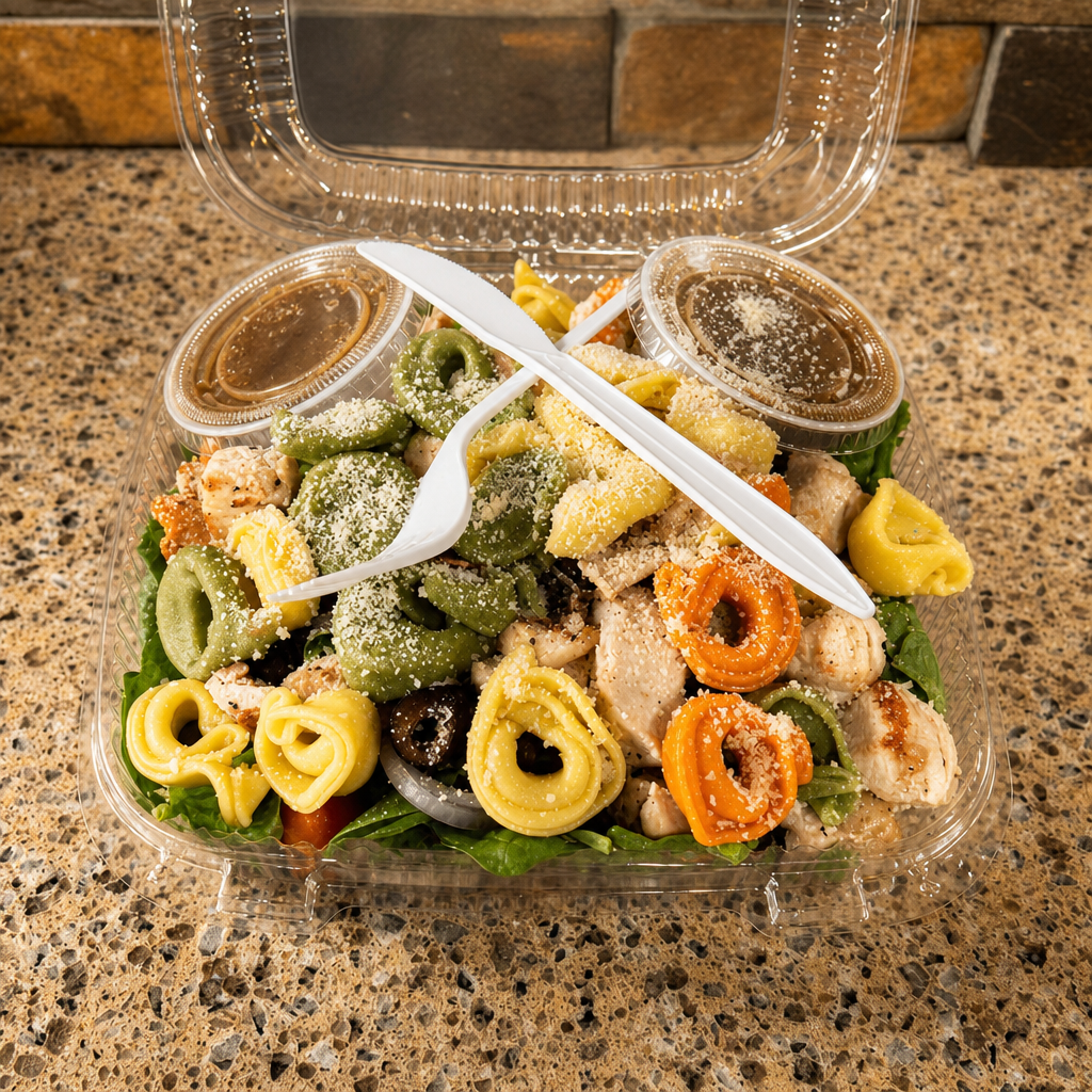Chicken Spinach Tortellini Salad.