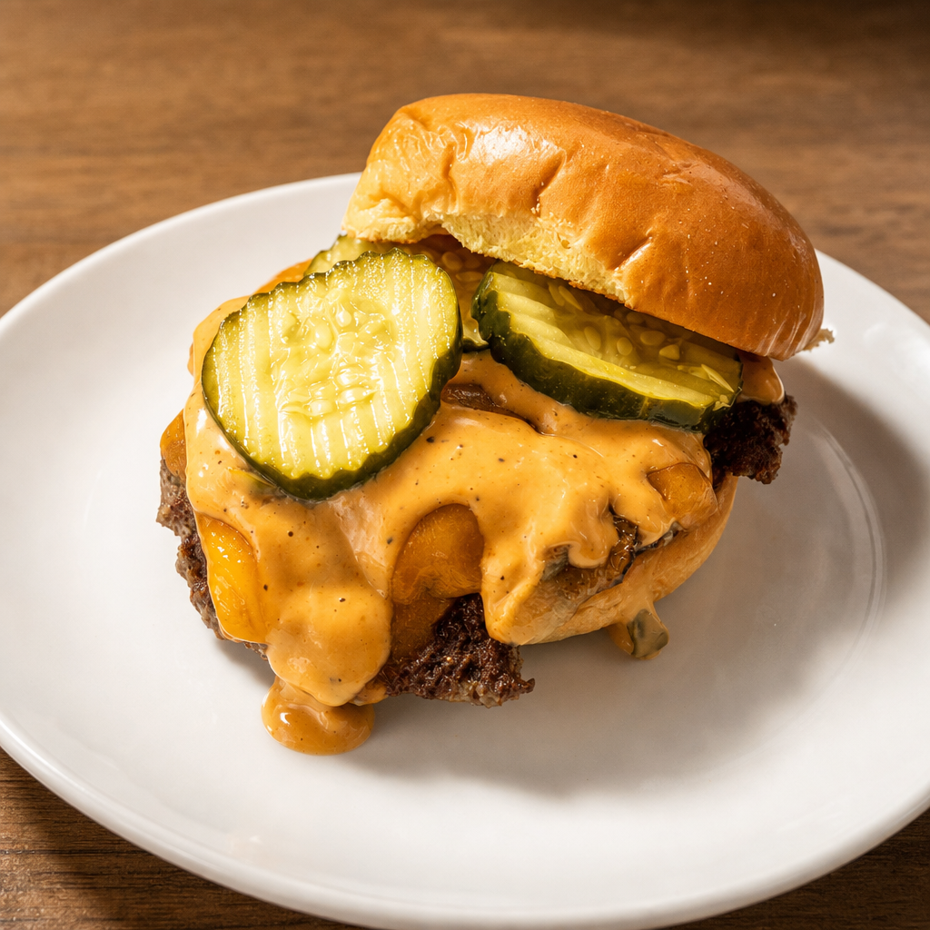 Nadia's Single Smash Burger