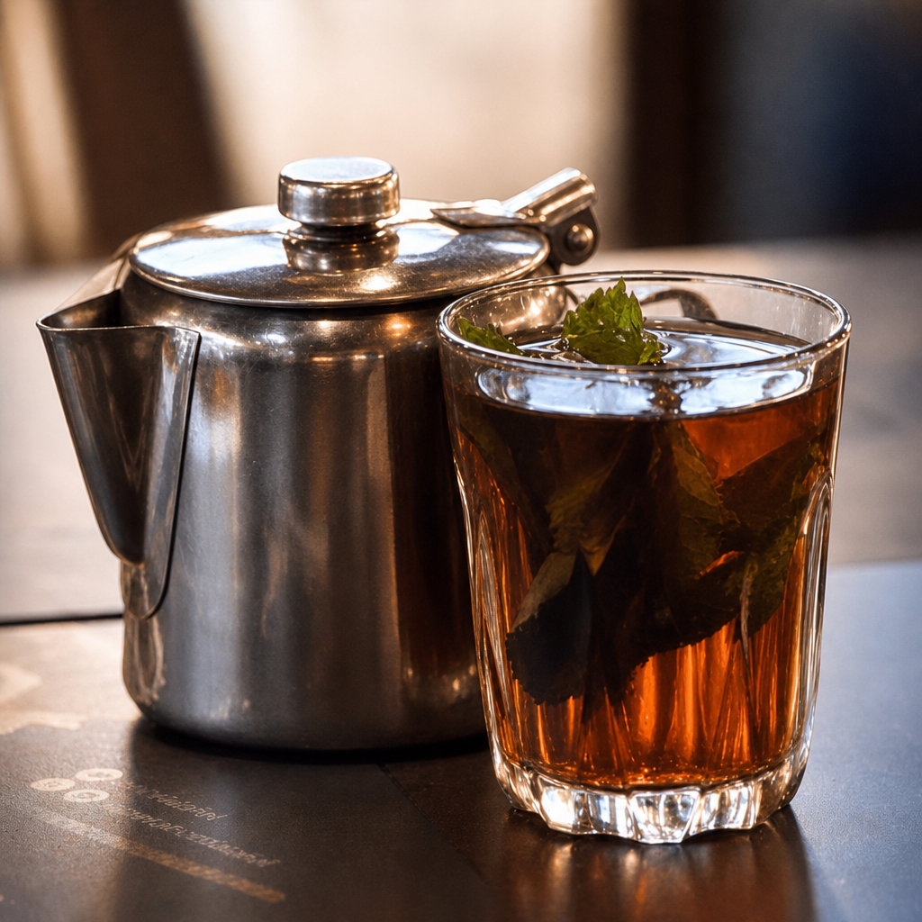 Turkish Tea with Mint.