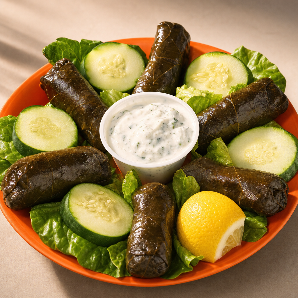 Stuffed Grape Leaves.