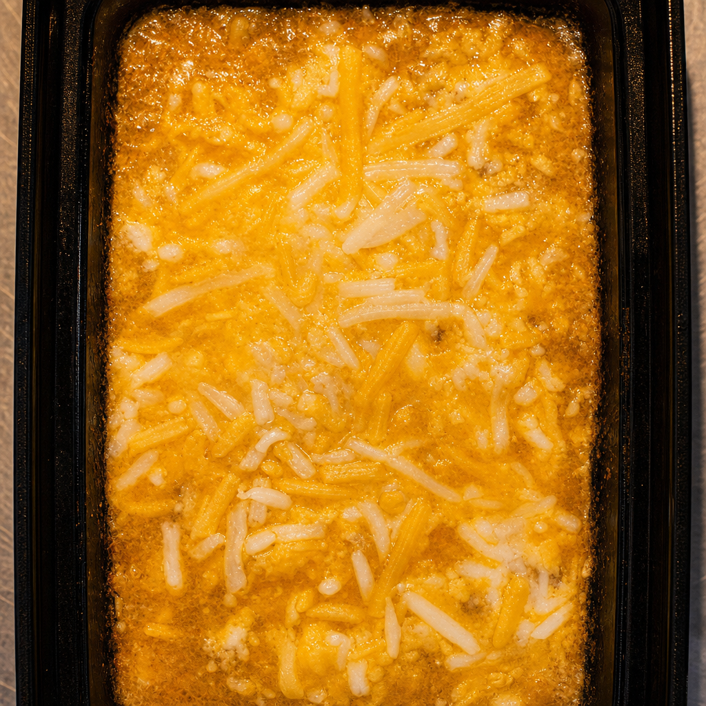NACHOS WITH GROUND BEEF AND CHEESE.