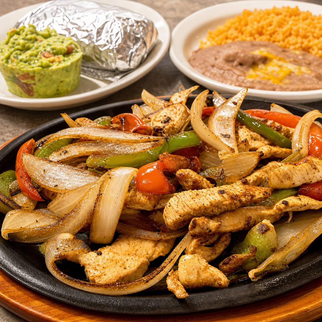 CHICKEN FAJITAS WITH NO CREAM SAUCE.