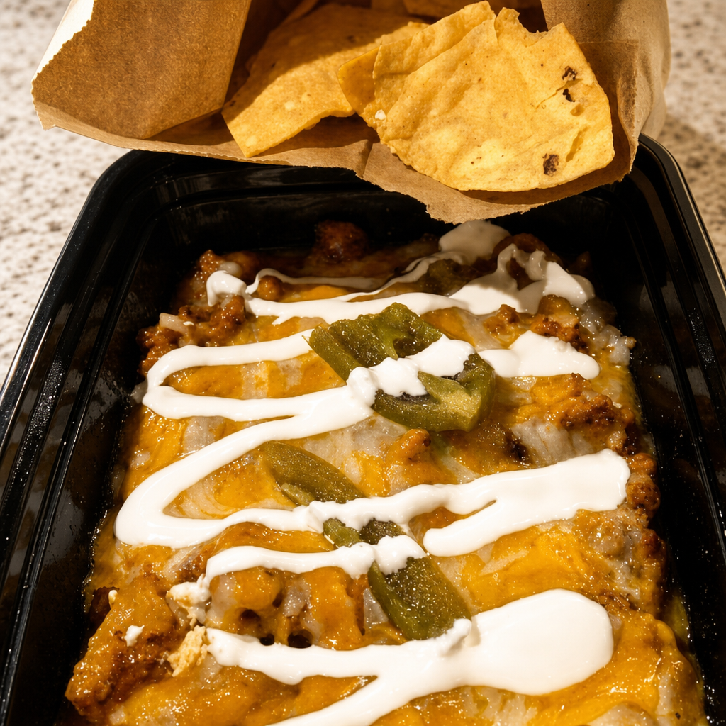 NACHOS WITH AL PASTOR.