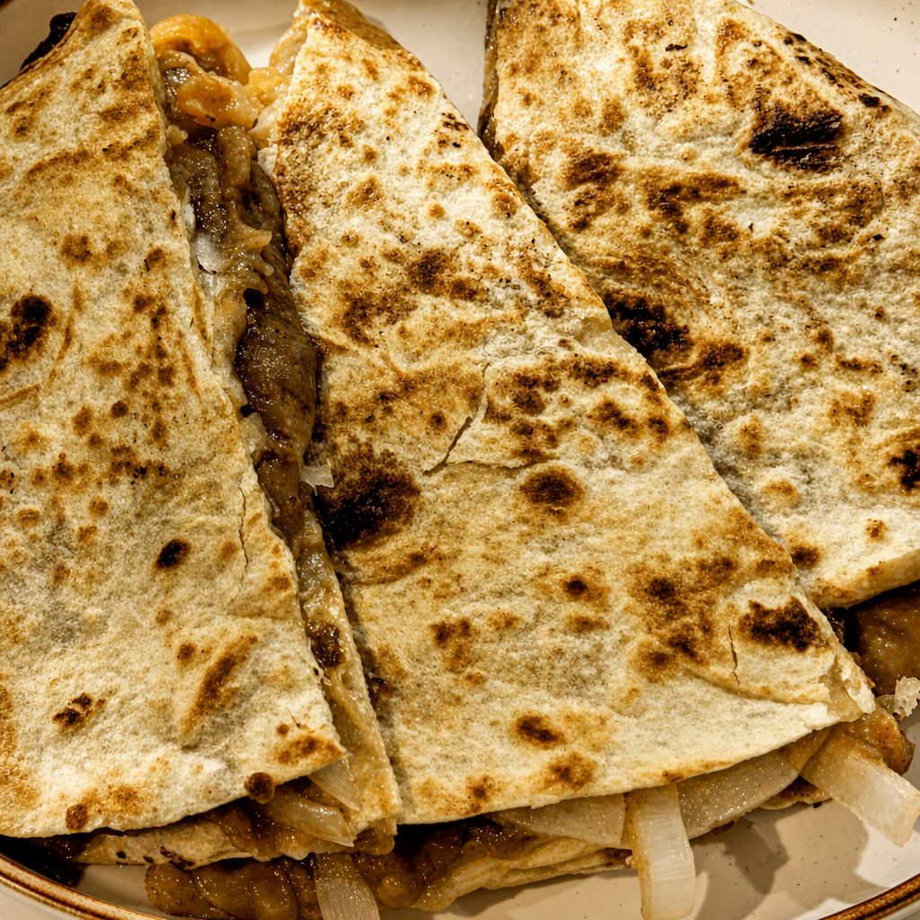 KIDS STEAK QUESADILLA MEAL.