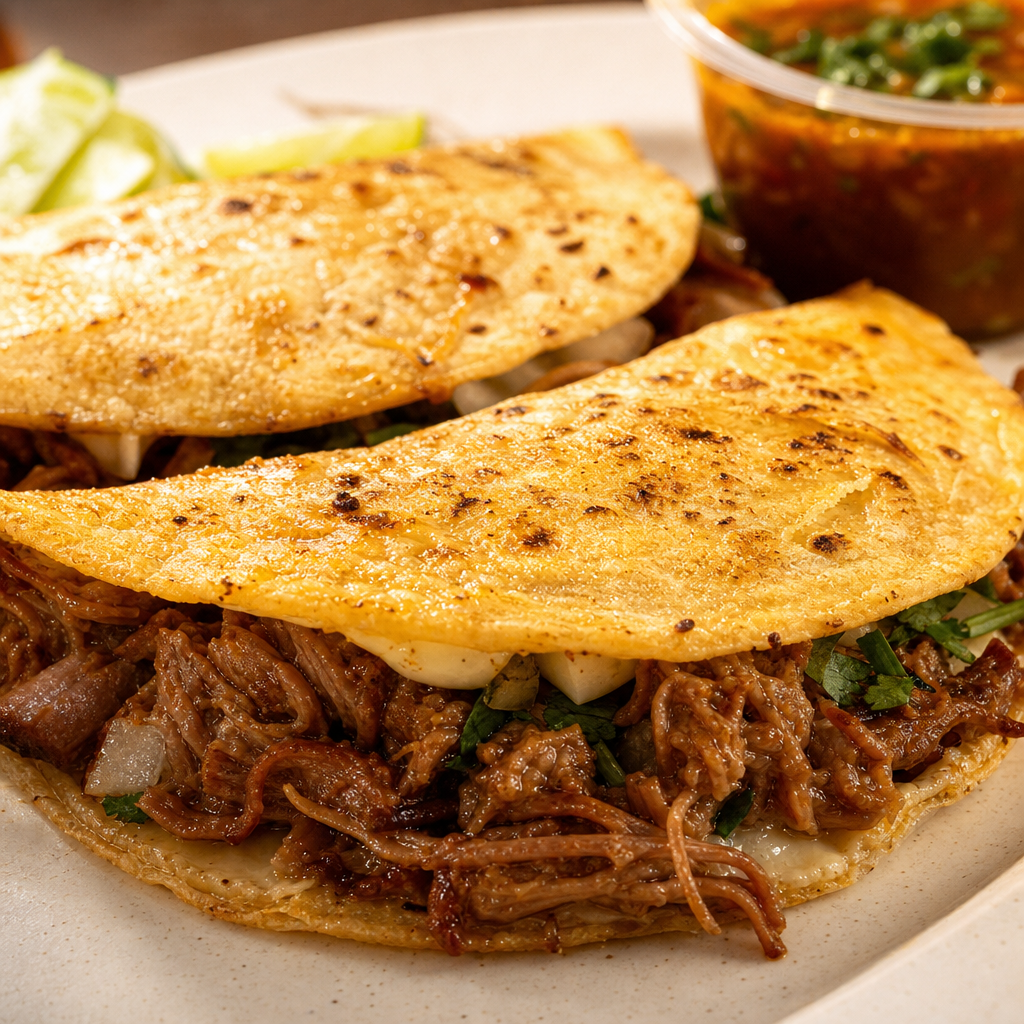 BIRRIA TACOS.