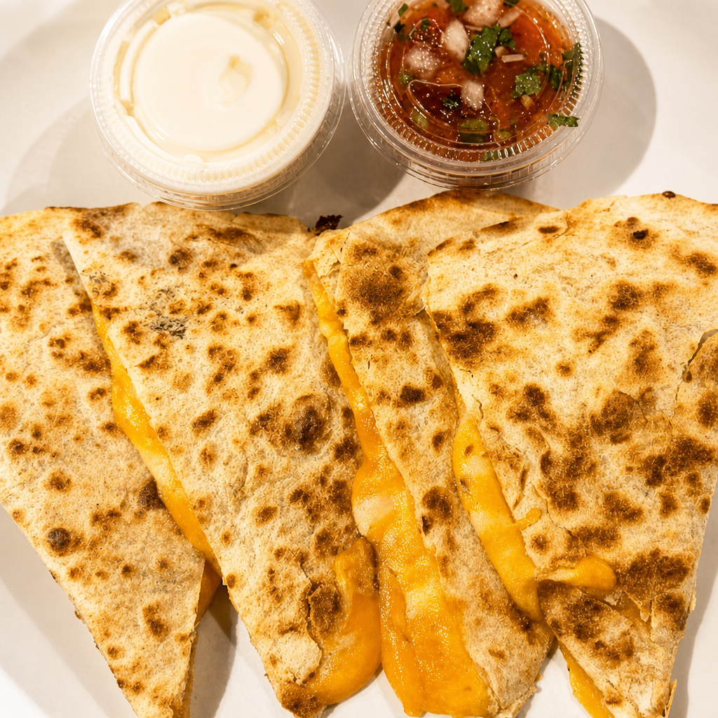 CHEESE QUESADILLA.