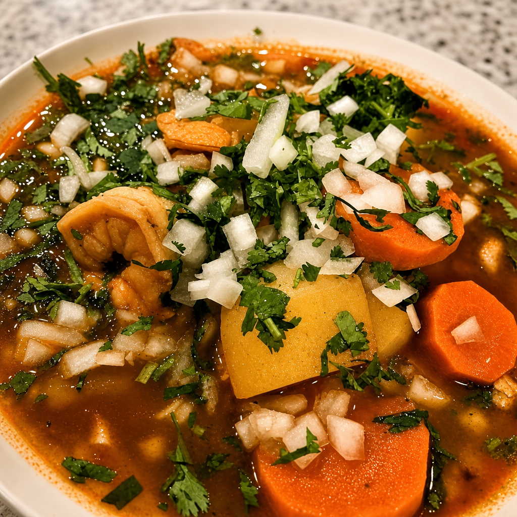 SOPA DE CAMARONES.