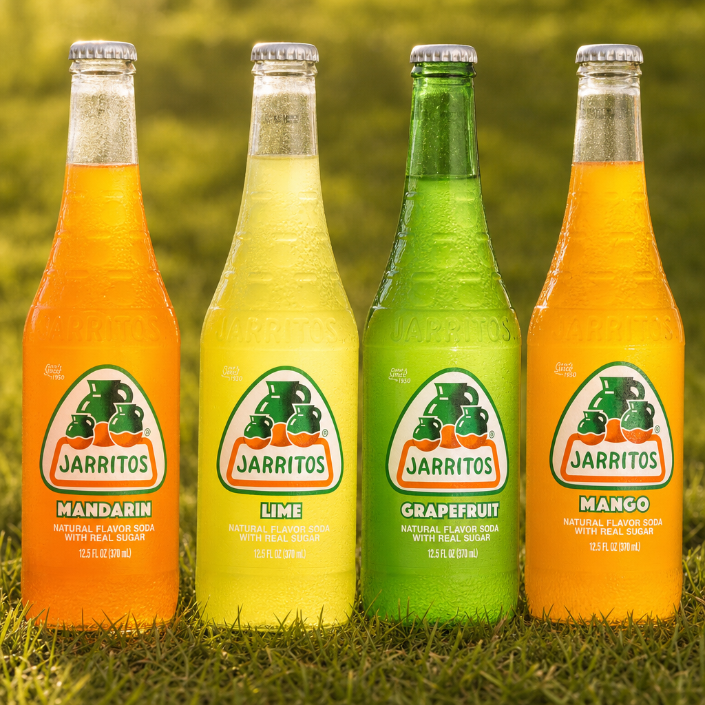 BOTTLE OF JARRITOS PINEAPPLE.