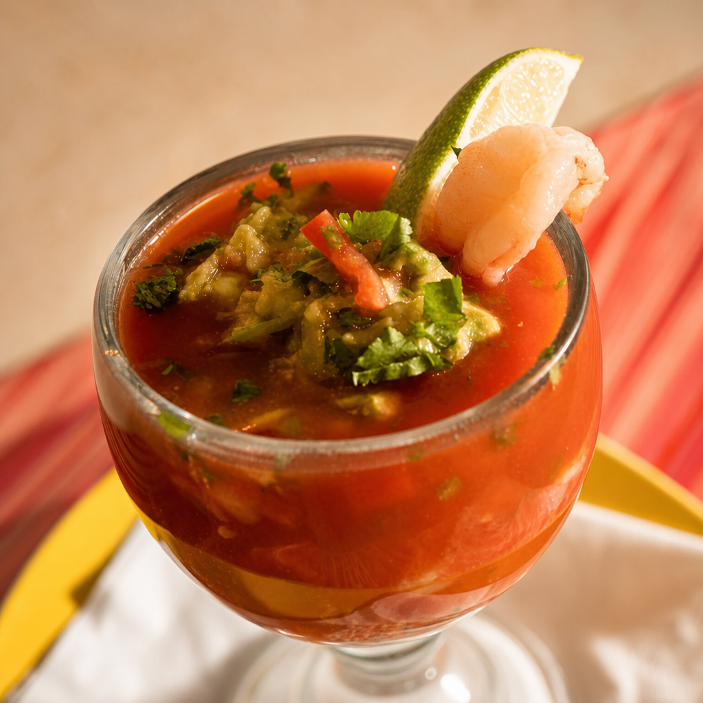 COCTEL DE CAMARONES (SHRIMP COCKTAIL.