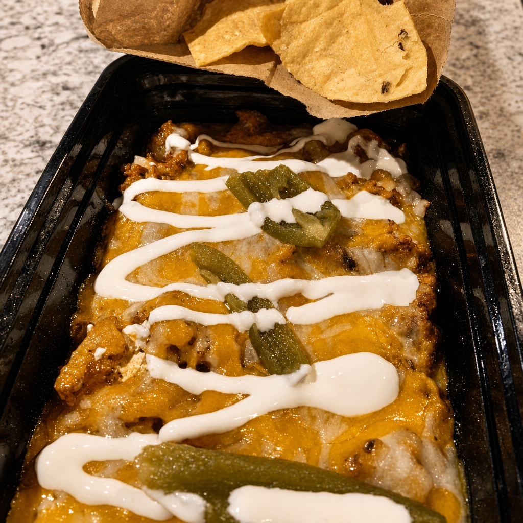 NACHOS STEAK SUPREMOS.