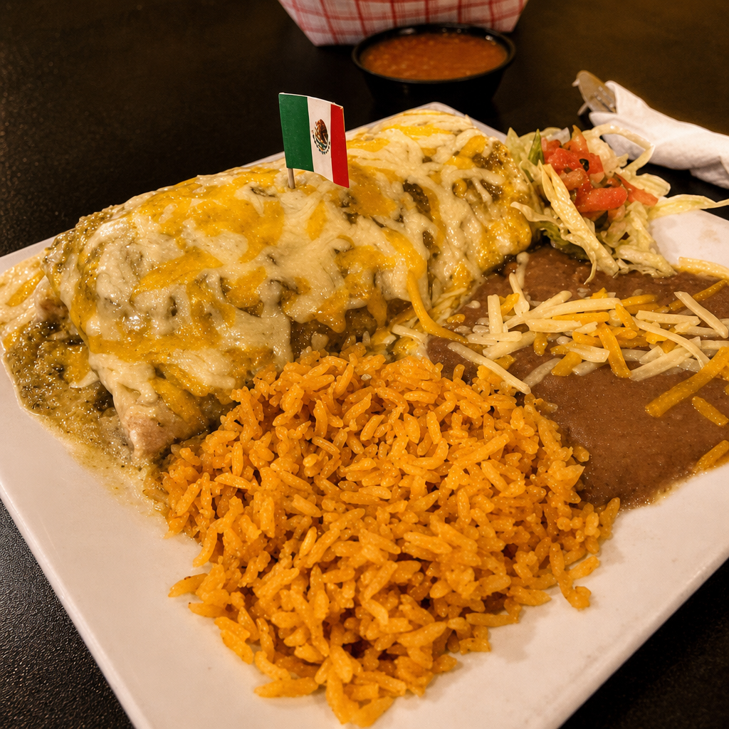 AL PASTOR BURRITO (Marinated Pork W/ Pineapple).