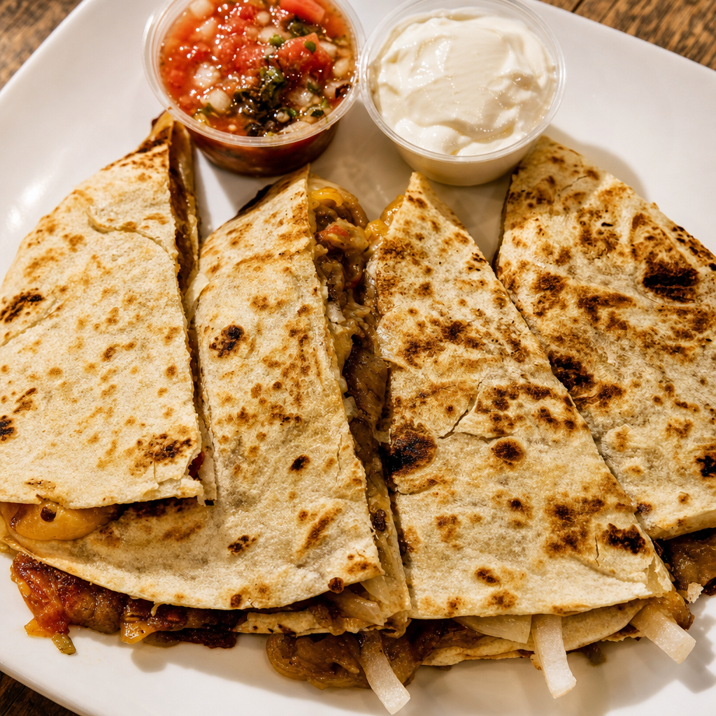 STEAK QUESADILLA.